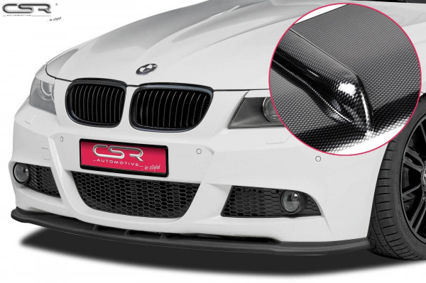 Cup-Spoilerlippe mit ABE für BMW 3er E90/E91 LCI CSL168-C Carbon Look Hochglanz