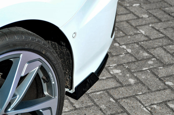 Heckansatz Seitenteile mit Wing aus ABS passend für Audi A3 S3 8Y S-Line Limousine