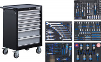 Werkstattwagen mit 7 Schubladen und 354 Werkzeugen Werkstattwagen mit 7 Schubladen und 354 Werkzeugen