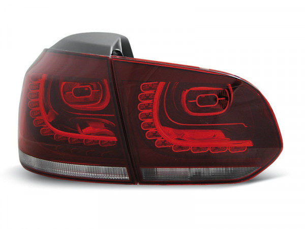 LED Rücklichter rot weiß passend für VW Golf 6 10.08-12
