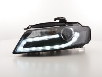 Scheinwerfer Set Daylight LED Tagfahrlicht passend für Audi A4 2008-2011 schwarz Scheinwerfer Set Daylight LED Tagfahrlicht passend für Audi A4 2008-2011 schwarz