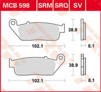TRW Scheibenbremsbeläge MCB598SRQ passend für Yamaha, Triumph, BMW, Kymco TRW Scheibenbremsbeläge MCB598SRQ passend für Yamaha, Triumph, BMW, Kymco