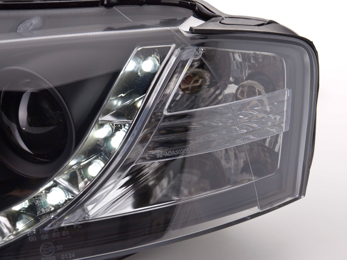 Scheinwerfer Set Daylight LED TFL-Optik Audi A3 8P/8PA Bj. 03-08 schwarz