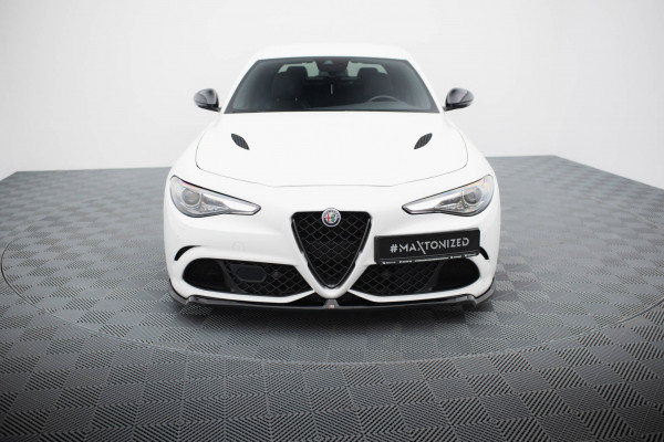 Front Ansatz Für Alfa Romeo Giulia Quadrifoglio Schwarz Hochglanz