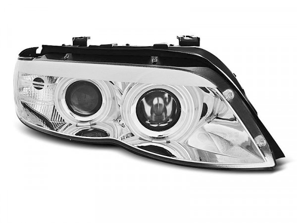 Xenon-Scheinwerfer Angel Eyes chrom passend für BMW X5 E53 11.03-06