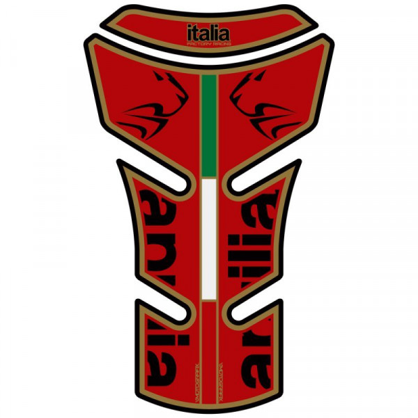 Motografix Tankpad Red 3D Gel passend für Aprilia Shiver 750