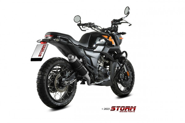STORM By MIVV GP Edelstahl Schwarz ZONTES ZT 125 GK 21-23