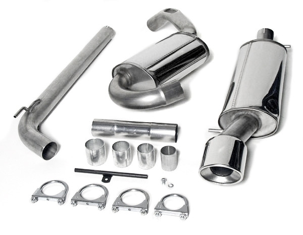 TA Technix Edelstahlanlage 1x90x120mm passend für VW Corrado VR6