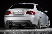 Rieger Heckeinsatz matt schwarz für BMW 3er E92 Coupé 03.10- (ab Facelift) LCI Ausführung: Schwarz matt