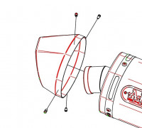 Arrow Carbon-Endkappe Racetech passend für Motorrad Sportauspuff Arrow Carbon-Endkappe Racetech passend für Motorrad Sportauspuff