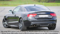 Rieger Heckeinsatz matt schwarz für Audi A5 (B8/B81) Cabrio 06.07-07.11 (bis Facelift)