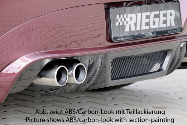 Rieger Heckansatz carbon look für BMW Z4 (E85) Roadster 02.03-12.05 (bis Facelift)