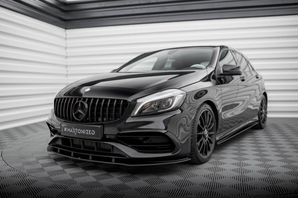 Street Pro Front Ansatz passend für Mercedes-Benz A AMG-Line W176 Facelift