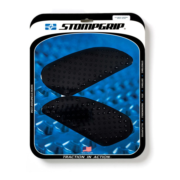 Stompgrip Traction Pad Universal Vintage Rally Kit (2 Stück) ca. 98 mm x 229 mm Volcano Schwarz