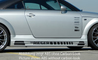 Rieger Seitenschweller links carbon look für Audi TT (8N) Roadster 98-03 Ausführung: Schwarz matt