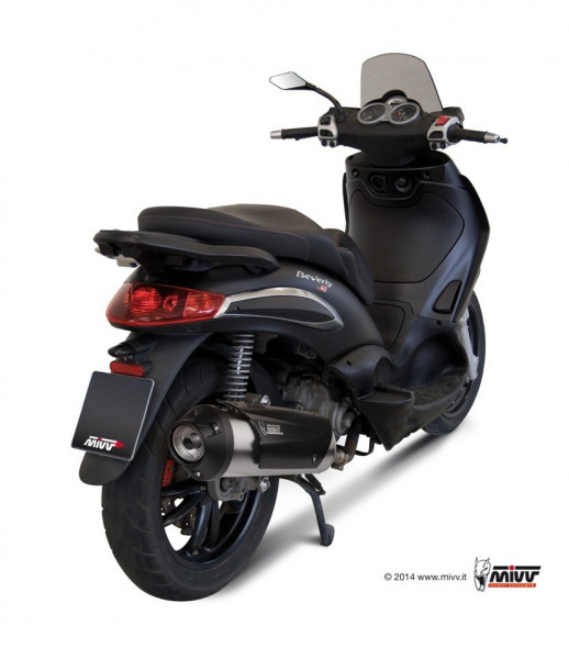 MIVV Urban Edelstahl Auspuffanlage passend für Piaggio Beverly 250 & 300
