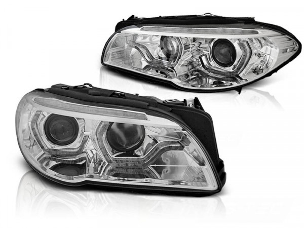 Xenon-Scheinwerfer Angel Eyes LED TFL chrom dynamische Blinker passend für BMW F10/F11 LCI 13-16