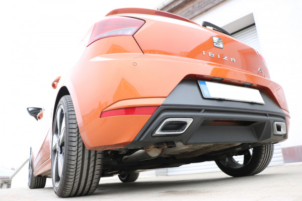 Seat Ibiza V - KJ Endschalldämpfer ohne elektronische Abgasklappe - Endrohre Dieseloptik