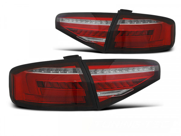 LED BAR Rücklichter rot weiß dynamische Blinker passend für Audi A4 B8 12-15 Limousine Oem Led