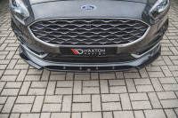 Front Ansatz Für Ford S-Max Mk2 Facelift Schwarz Hochglanz