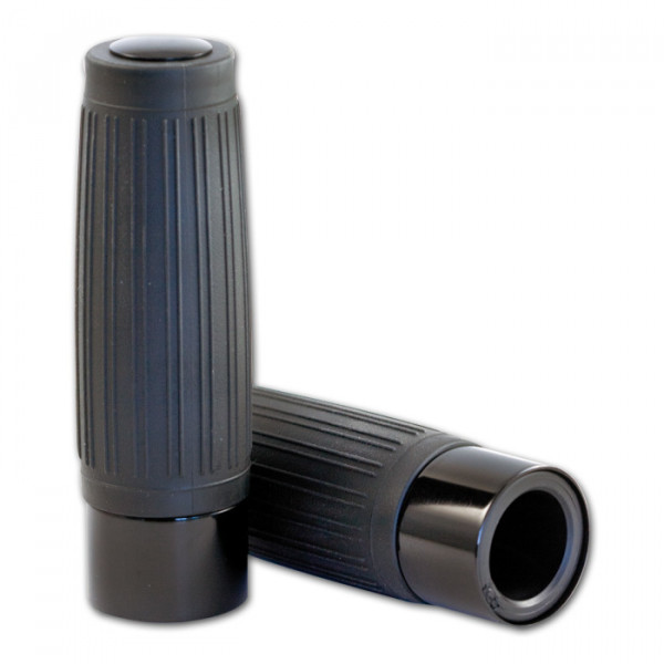 Choppergriff "Custom" schwarz geschlossen passend für 22mm Lenker