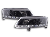 Scheinwerfer Set Xenon Daylight LED Tagfahrlicht passend für Audi A6 Typ 4F 04-08 schwarz Scheinwerfer Set Xenon Daylight LED Tagfahrlicht passend für Audi A6 Typ 4F 04-08 schwarz