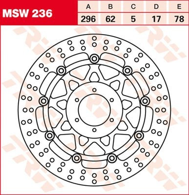 Bremsscheibe schwimmend MSW236