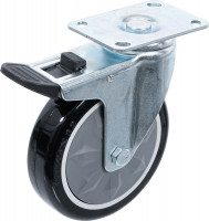 Lenkrolle mit Bremse und Montageplatte passend für Werkstattwagen Art. 4235, 6070 Lenkrolle mit Bremse und Montageplatte passend für Werkstattwagen Art. 4235, 6070