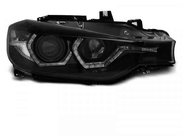 Scheinwerfer Angel Eyes LED DRL schwarz passend für BMW F30 / f31 10.11 - 05.15