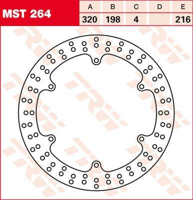 Bremsscheibe starr MST264