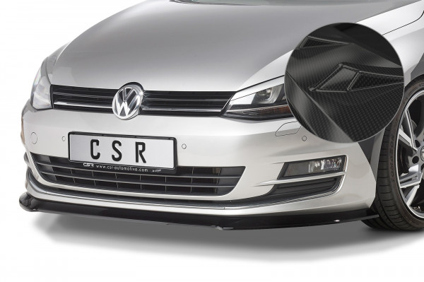 Cup-Spoilerlippe mit ABE für VW Golf 7 CSL330-C Carbon Look Hochglanz