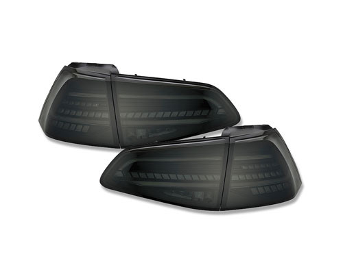 LED Rückleuchten VW Golf 7 VII 13-18 schwarz/rauch mit dynamischem Blinker