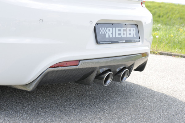 Rieger Heckeinsatz für R-Line Heckschürze carbon look für VW Scirocco 3 (13) 2-tür. 05.14- (ab Facel