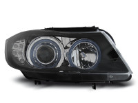 Scheinwerfer Angel Eyes schwarz LED-Blinker passend für BMW E90 / E91 03.05-08.08 Scheinwerfer Angel Eyes schwarz LED-Blinker passend für BMW E90 / E91 03.05-08.08