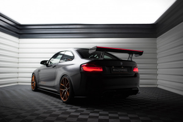 Carbon Spoiler With Internal Brackets Uprights + LED BMW M2 F87 / 2 / 2 M-Paket F22