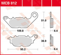TRW Scheibenbremsbeläge MCB812 passend für Yamaha TRW Scheibenbremsbeläge MCB812 passend für Yamaha