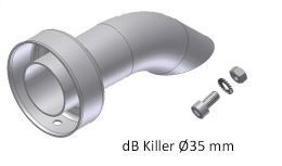 MIVV DB-Killer passend für Universal Schalldämpfer X-CONE 105 Edelstahl 55mm