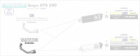 Arrow Krümmer ohne Kat passend für Vespa GTS 300 HPE Arrow Krümmer ohne Kat passend für Vespa GTS 300 HPE