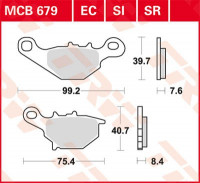 TRW Scheibenbremsbeläge MCB679EC passend für Suzuki RM 85 TRW Scheibenbremsbeläge MCB679EC passend für Suzuki RM 85