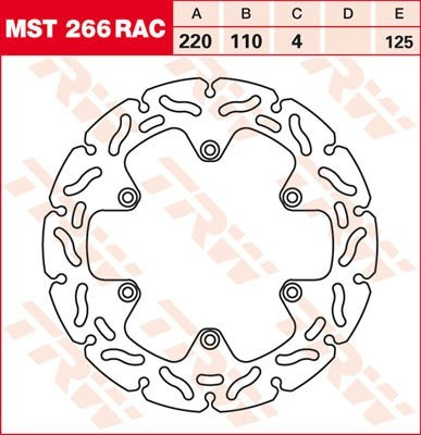 Bremsscheibe starr MST266RAC