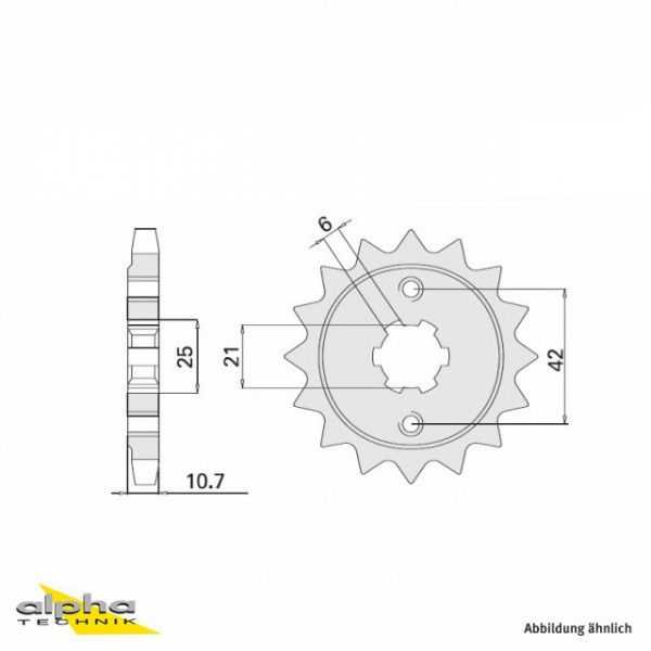 Ritzel 17 Zähne Teilung 530 passend für Honda