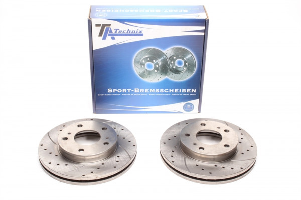TA Technix Sport Bremsscheiben Satz Vorderachse passend für Nissan Serena / Vanette Cargo Bus+ Kaste