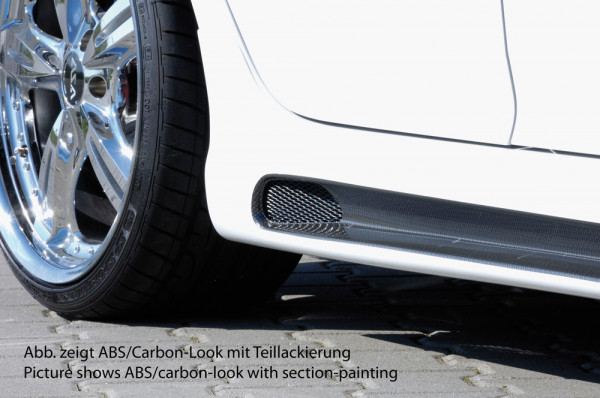 Rieger Seitenschweller rechts matt schwarz für VW Golf 5 5-tür.