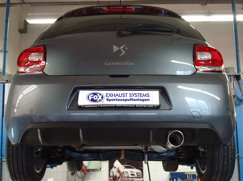 FOX Endschalldämpfer passend für Citroen DS3 - 1x100 Typ 16