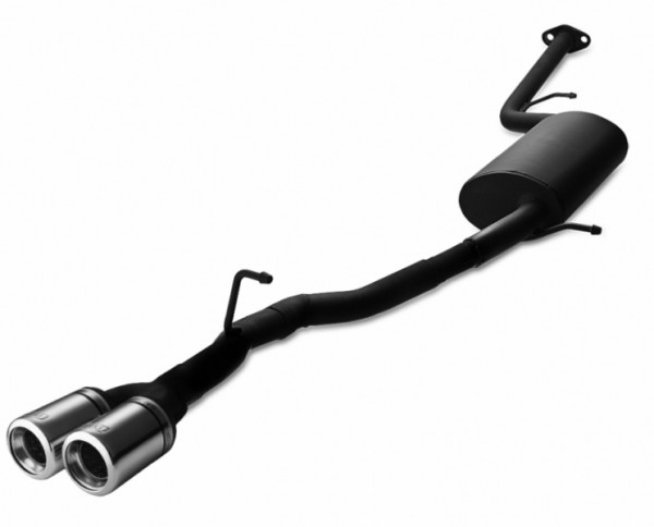 Ulter Sportauspuff passend für Toyota IQ 2009-2015 2 Endrohre rund Ø80