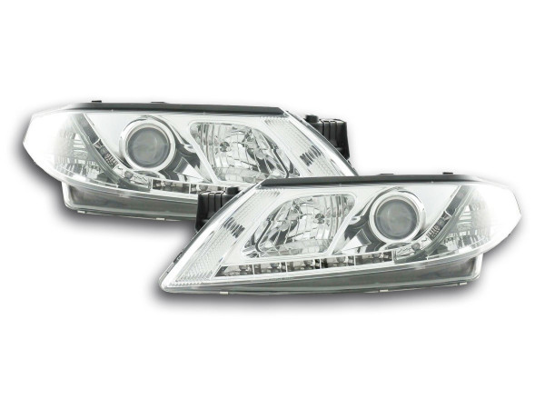 Scheinwerfer Set Daylight LED TFL-Optik Renault Laguna (Typ G) 01-05 chrom