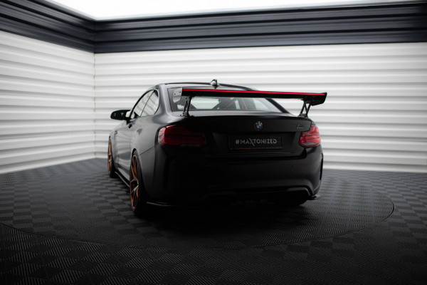 Carbon Spoiler With External Brackets Uprights + LED BMW M2 F87 / 2 / 2 M-Paket F22