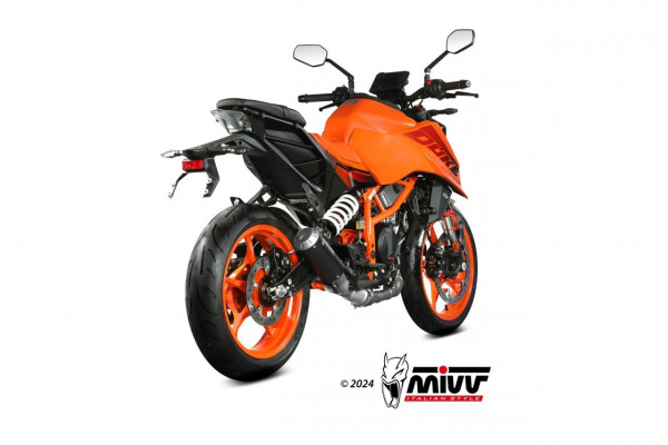 MIVV MK3 Edelstahl SchwarzKTM 390 DUKE 2024
