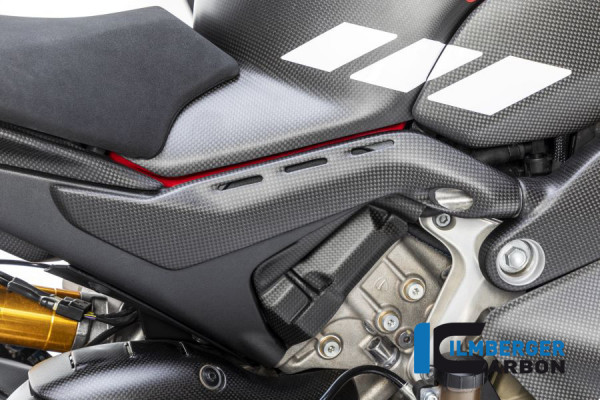 Ilmberger Carbon Abdeckung am Rahmenheck rechts matt für Ducati Panigale V4 / V4S ab 2018