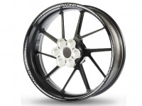 Felgenrandaufkleber RACING-2 weiß-schwarz Felgenrandaufkleber RACING-2 weiß-schwarz